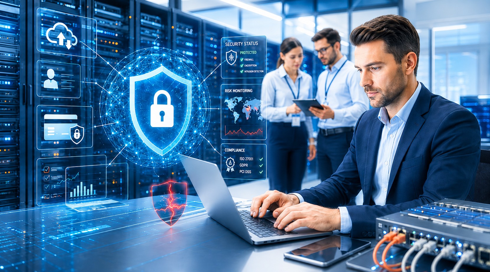 Network security and segmentation monitoring for business infrastructure