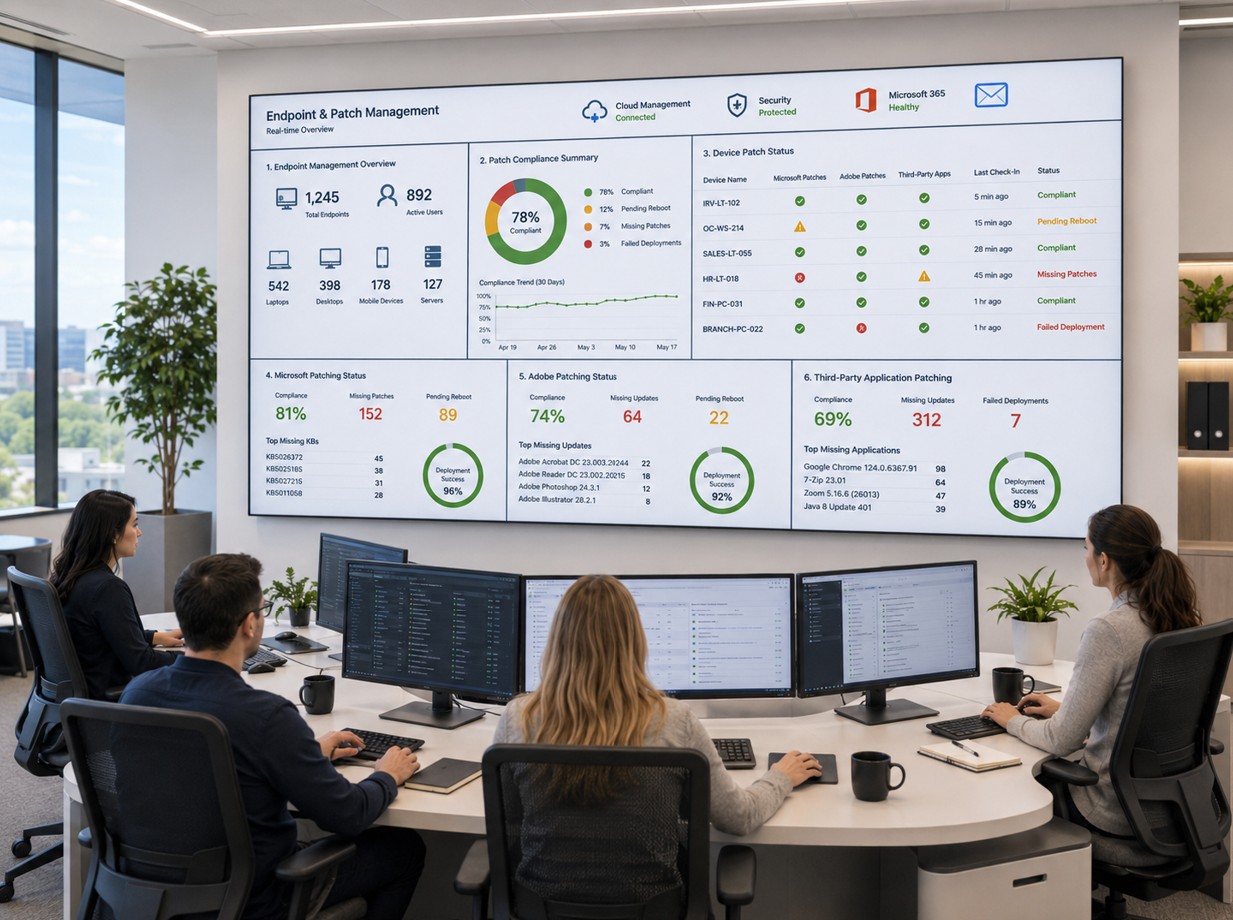 Endpoint compliance dashboard for VPN access posture and EDR readiness