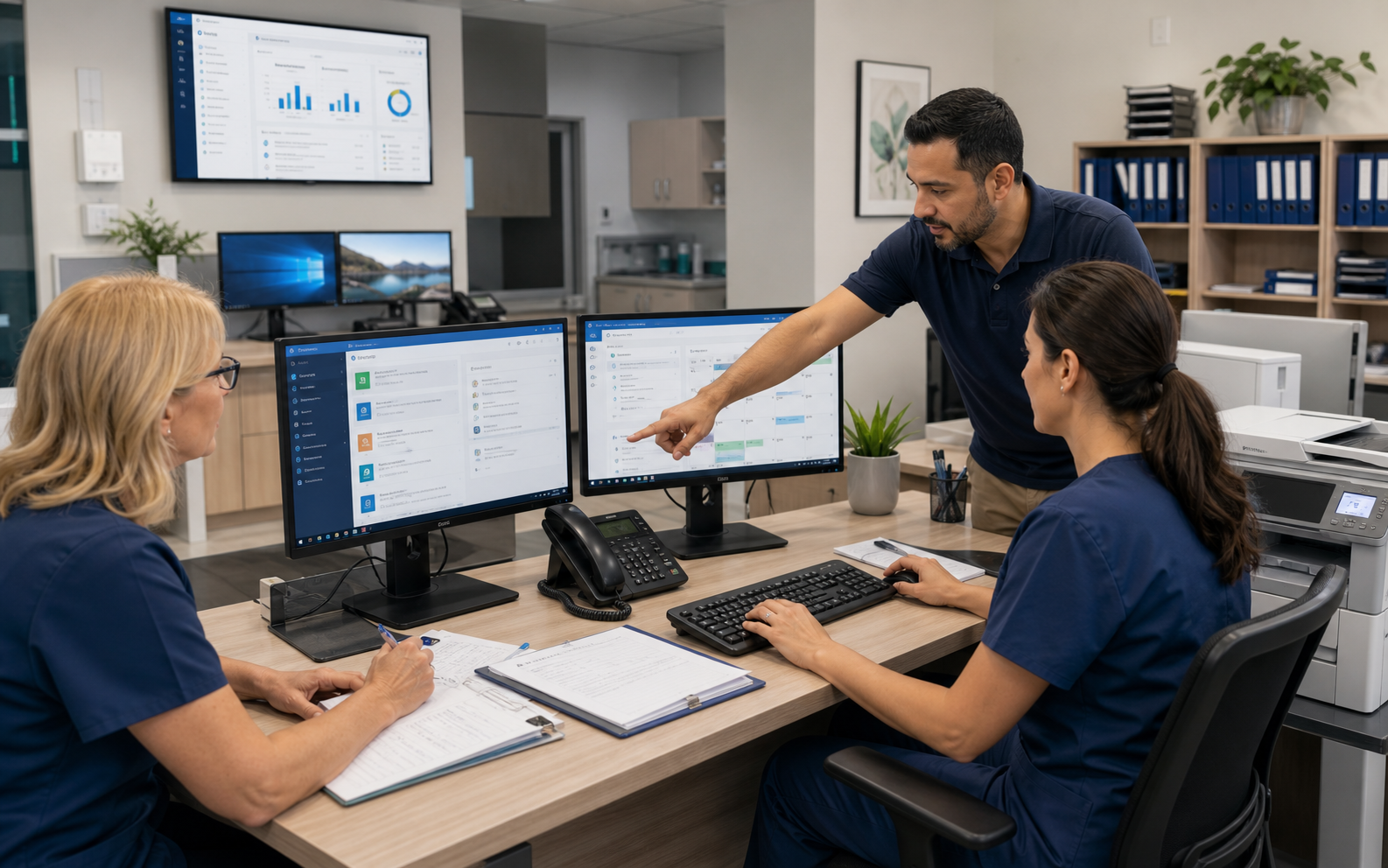 Medical clinic Microsoft 365 workstation and printer support