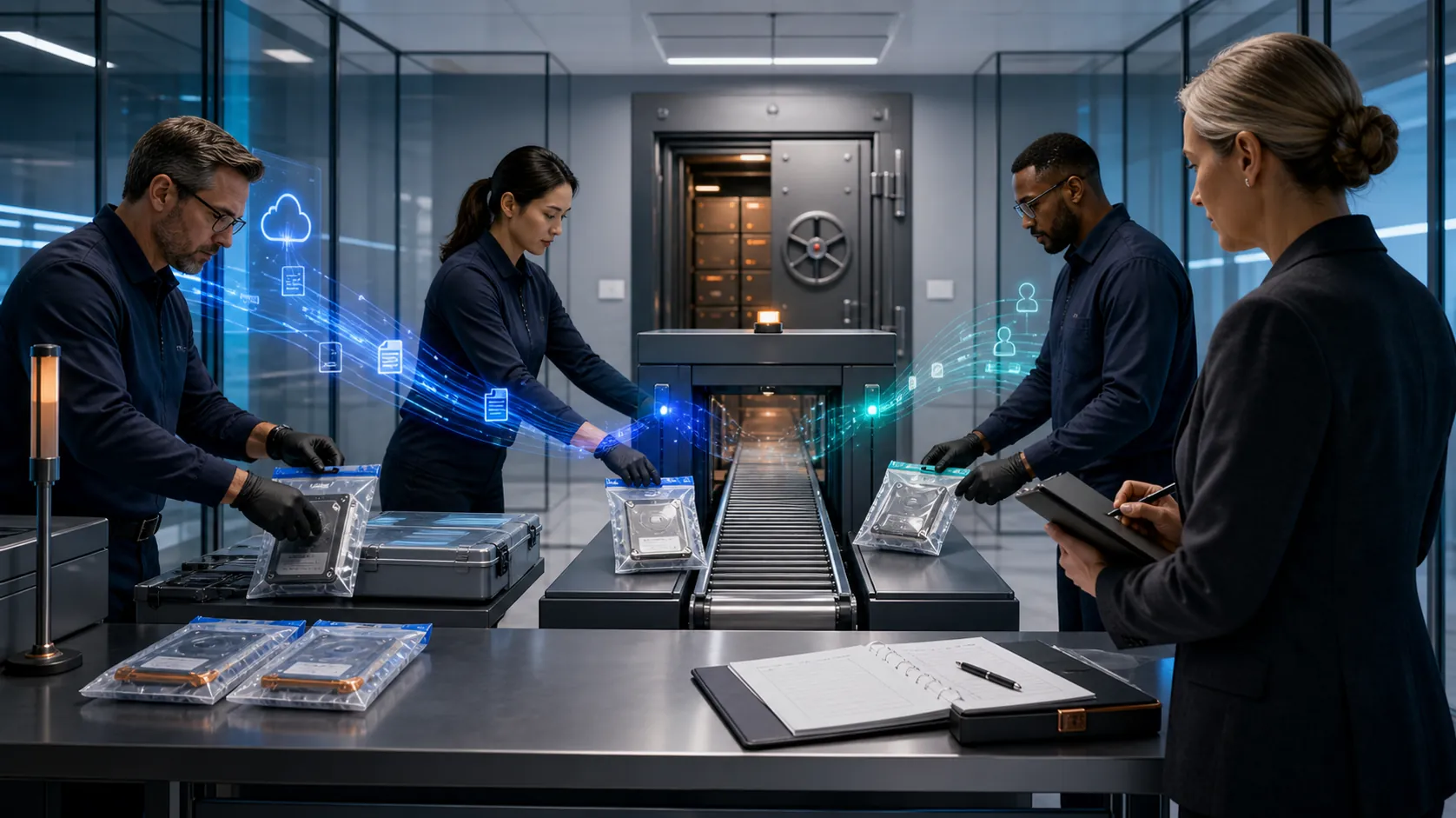 Secure evidence intake and chain-of-custody vault for Microsoft Purview eDiscovery Standard operations
