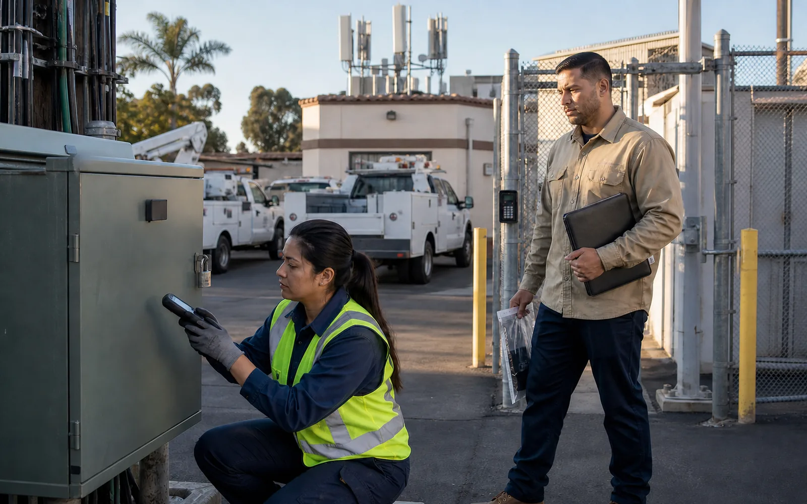 Cybersecurity Policy Starter Set operating environment in a public works vehicle yard